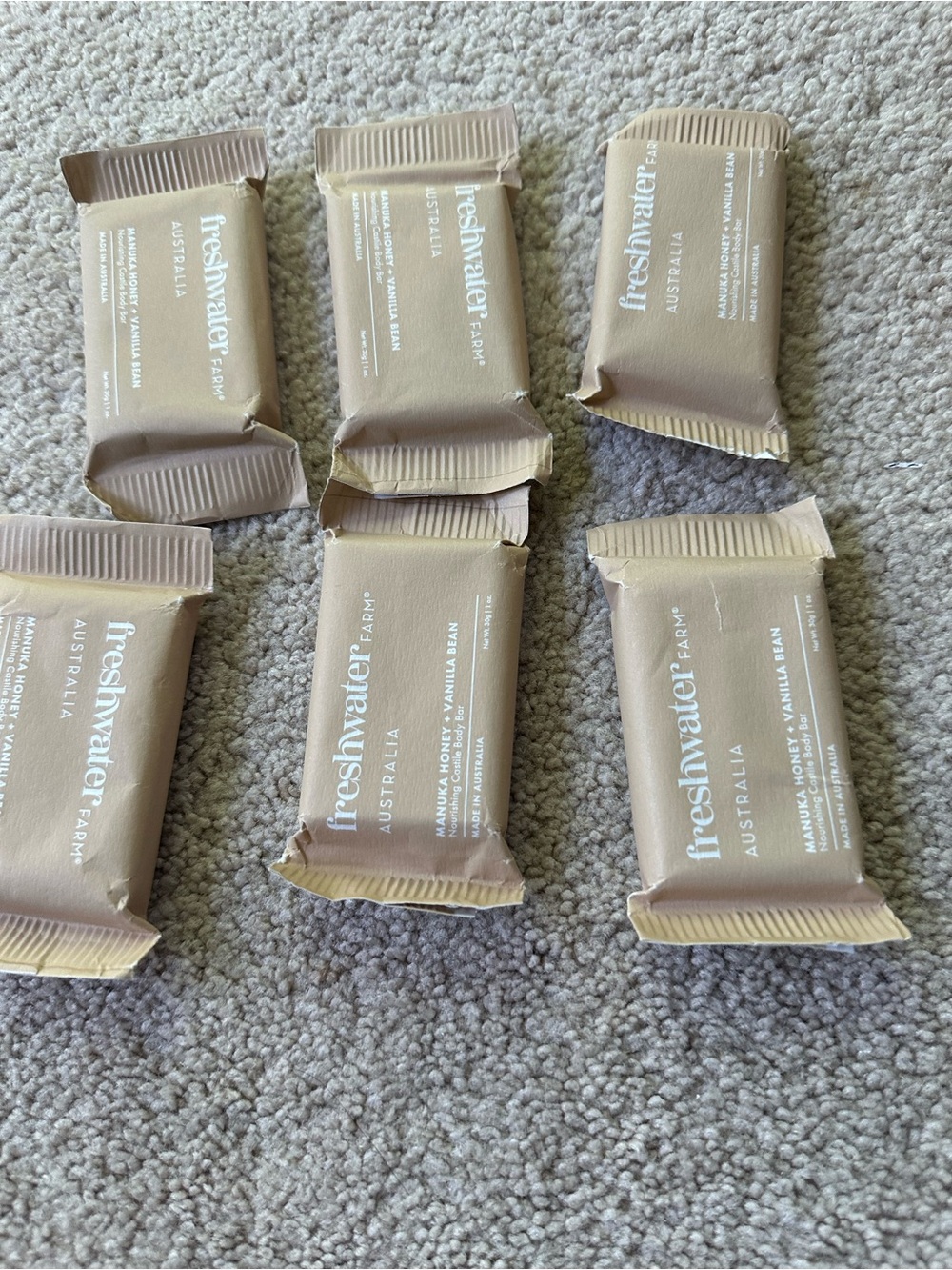 Freshwater Farm Soap Bars - Manuka Honey and Vanilla Bean Body Bars